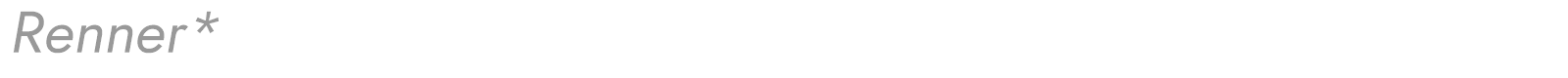 Renner* font preview
